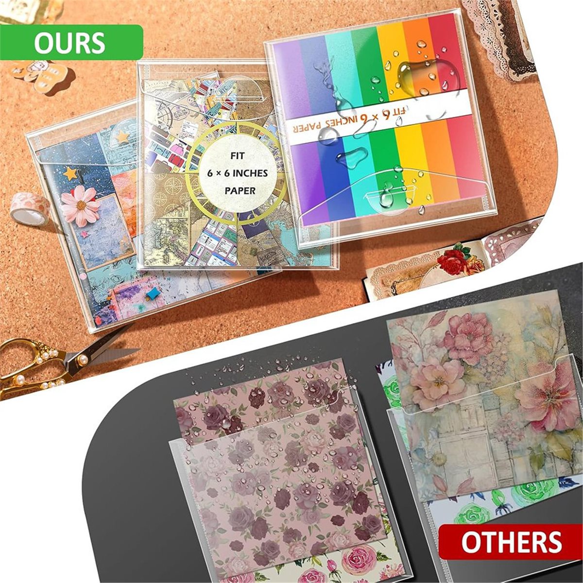 Scrapbooking - (A02R) Boîte de rangement pour scrapbooking