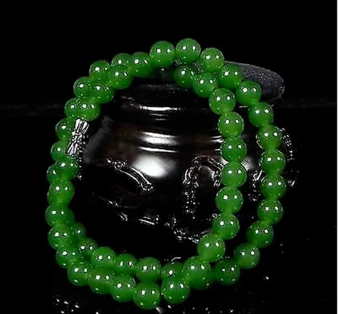Beading - Collier de perles vertes naturelles authentiques,