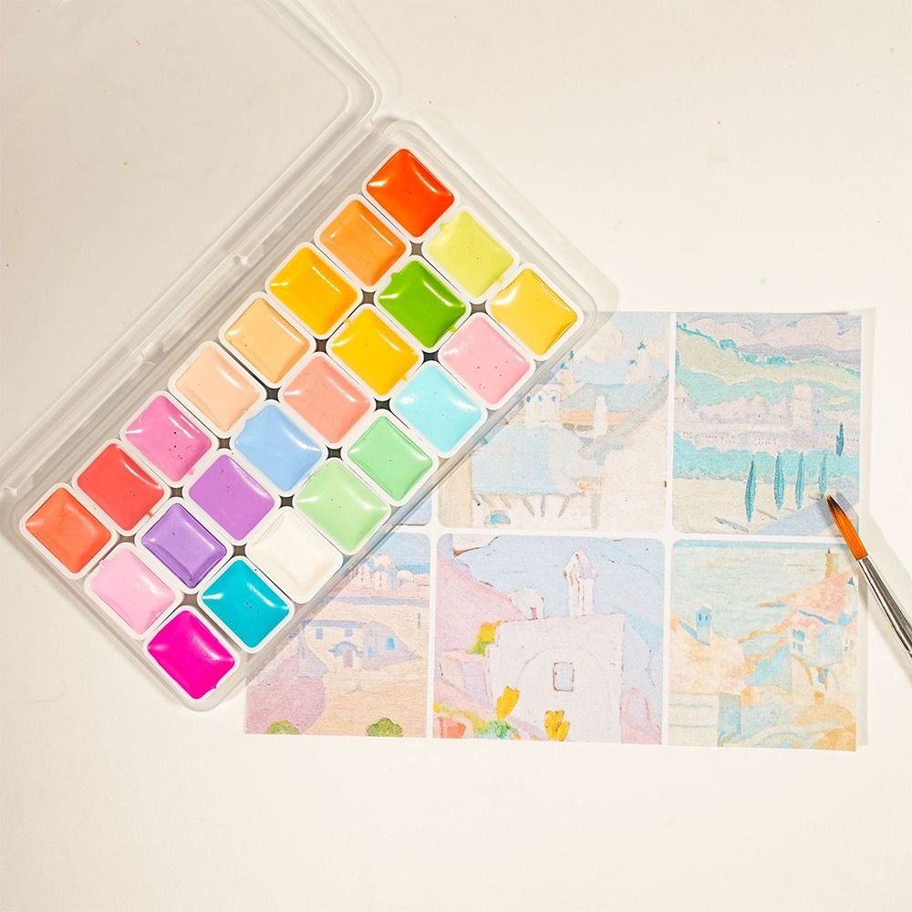 Watercolor Paint Set Solid Pigment - Ensemble de peintures à l'aquarelle en