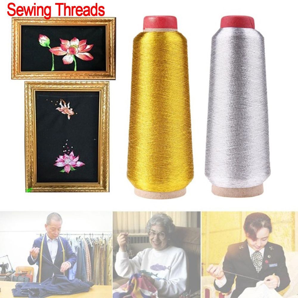 Cotton Embroidery Thread Skeins - Fils à Broder Or/Argent, Fil de