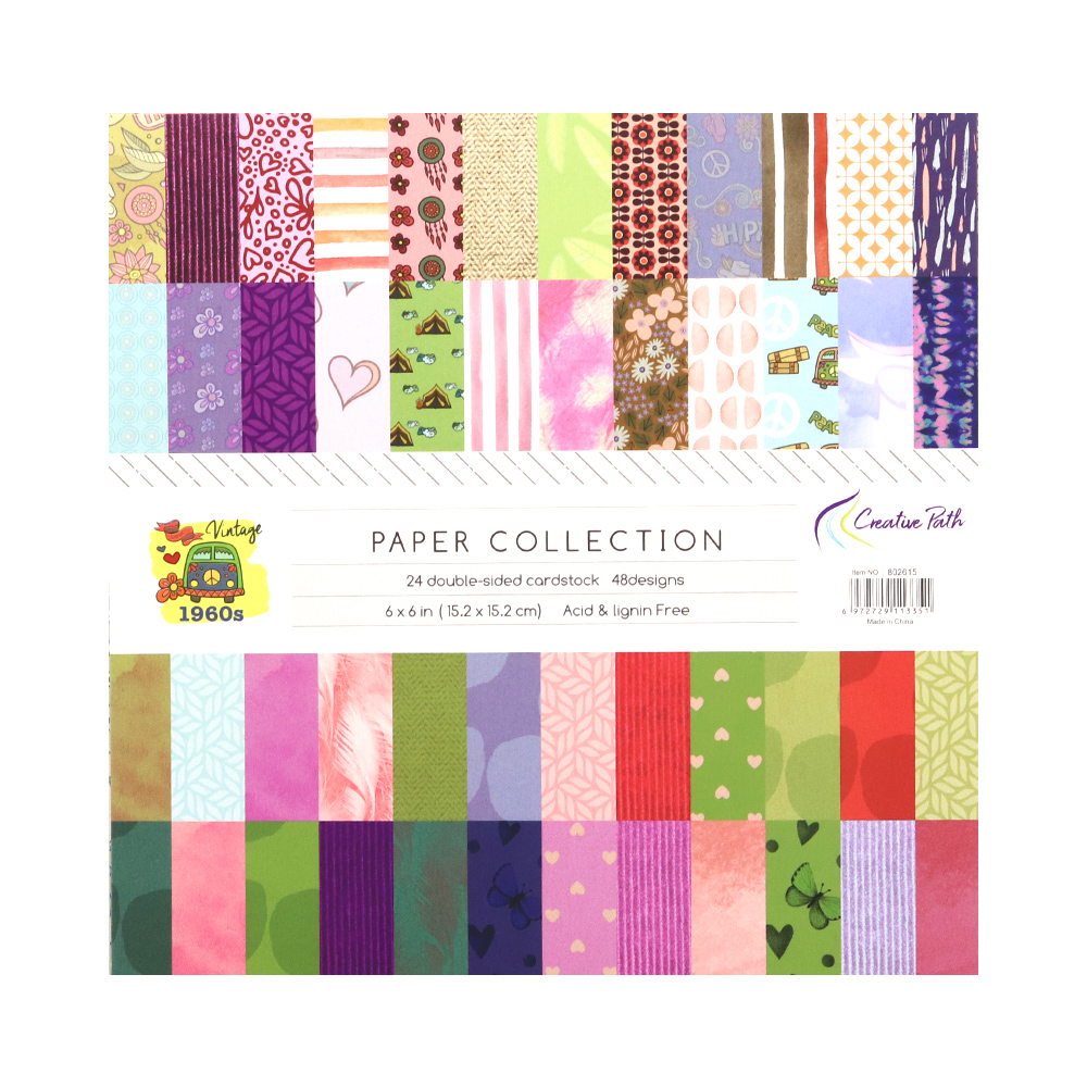 Vintage Junk Journal Scrapbooking Paper - Papier décoratif vintage motif floral des