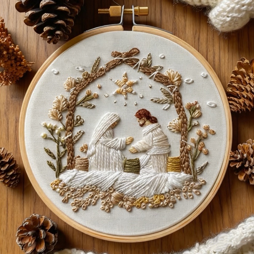 Cotton Embroidery Thread Skeins - Kit de broderie de noël de