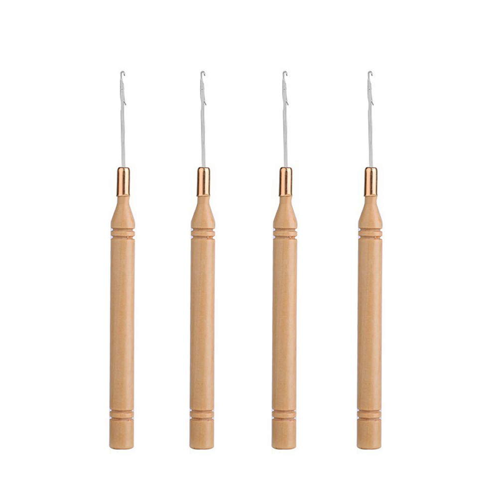 Wooden Crochet Hooks Ergonomic Handle - Aiguille à crochet ergonomique en bois