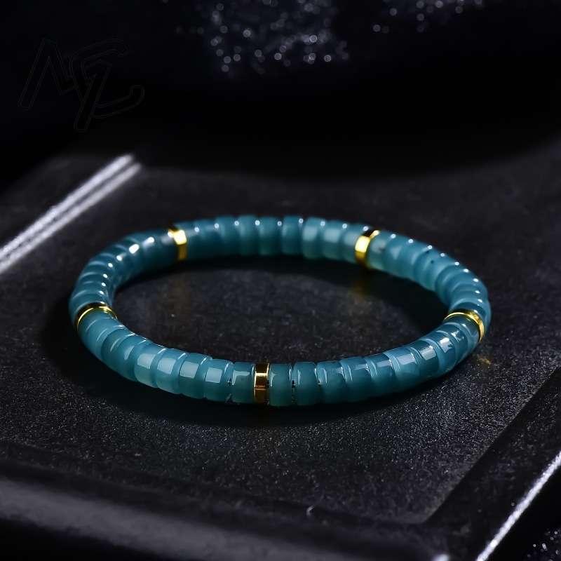 Beading - Bracelet de perles d'abacus en jadéite