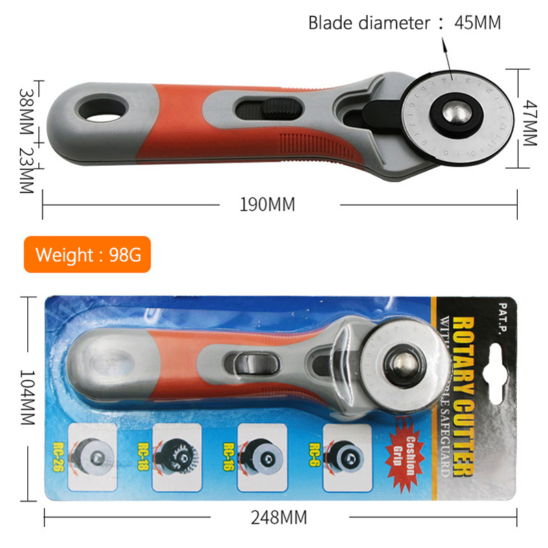 Coupeur d'artisanat du cuir 45 - Rotary Cutter For Fabric 45Mm avis et prix