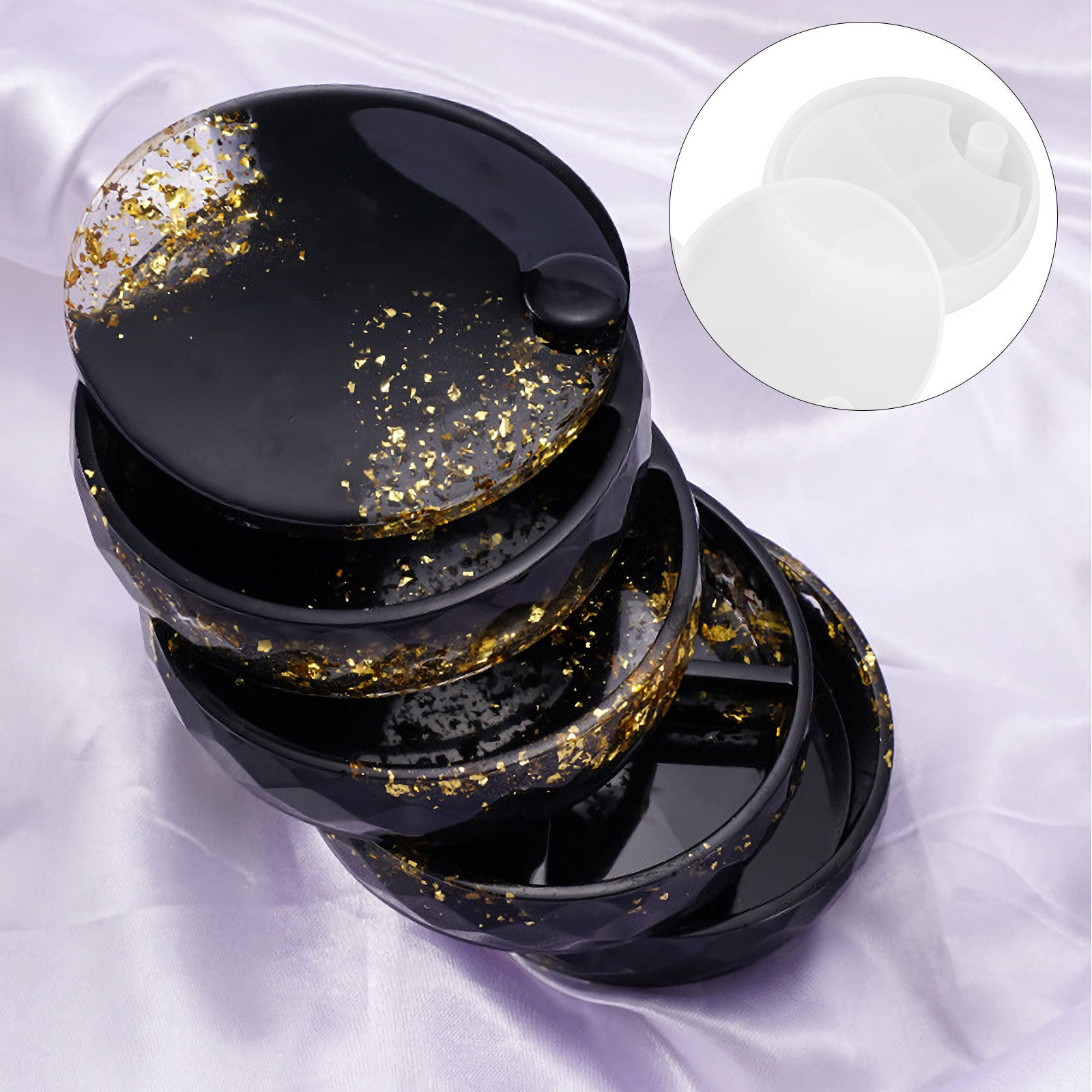 Ensemble de 6 moules en silico - Silicone Epoxy Resin Molds Set avis et prix