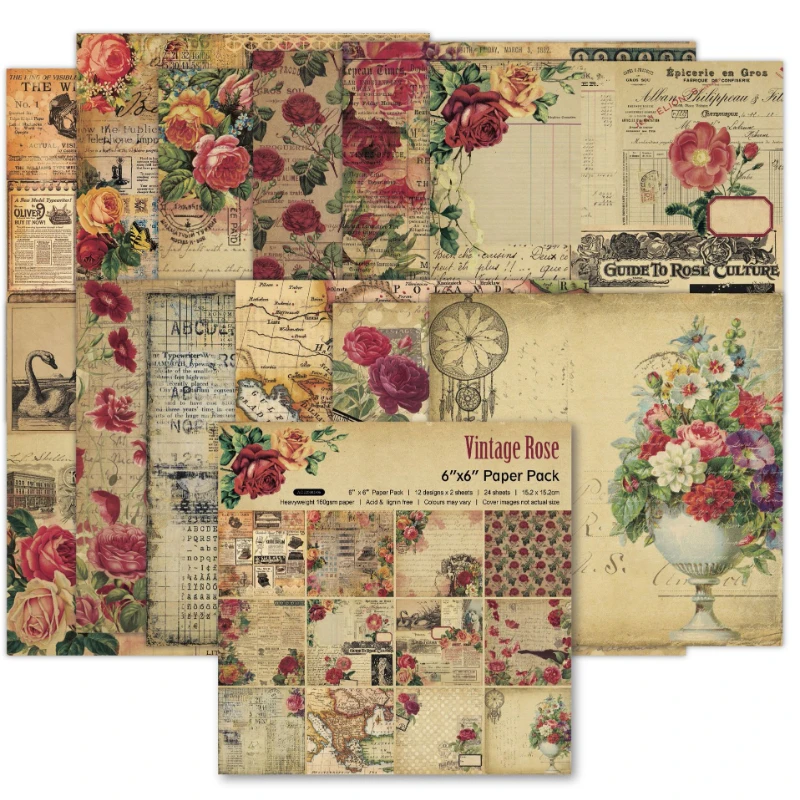 Bloc de scrapbooking vintage s - Vintage Junk Journal Scrapbooking Paper avis et prix