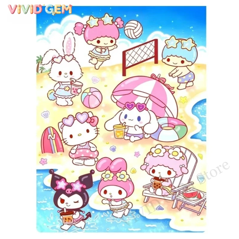 VIVID GEM Sanrio 5D DIY Diamon - 5D Diamond Painting Kit Full Drill avis et prix