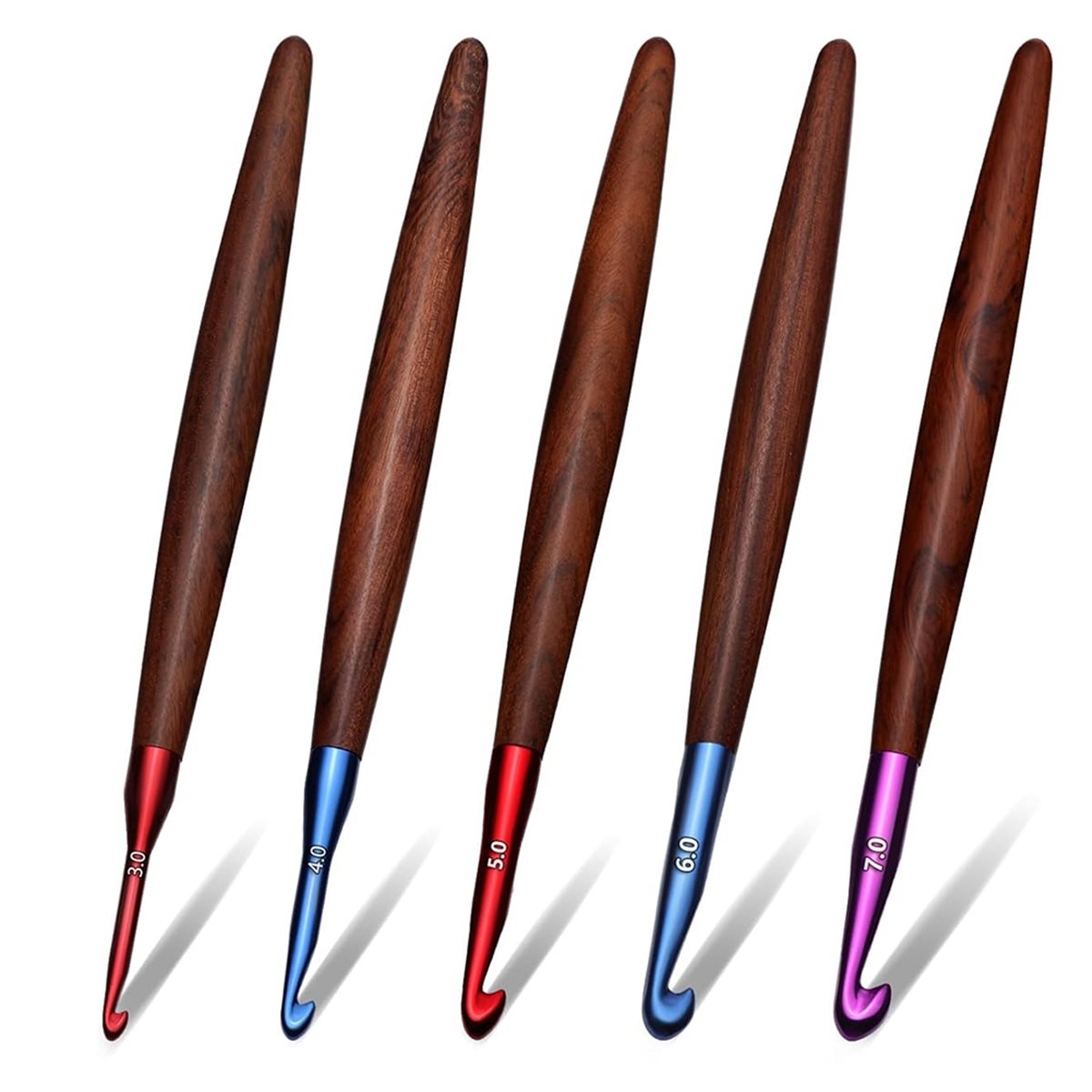 Nouvel ensemble de crochets er - Wooden Crochet Hooks Ergonomic Handle avis et prix