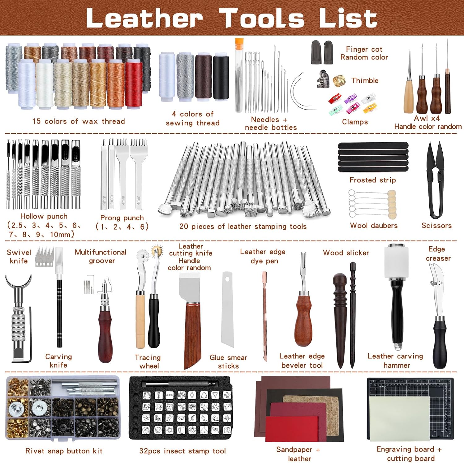 Kit d'outils de maroquinerie p - Sewing avis et prix