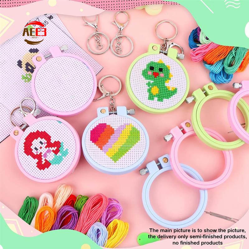 AEE3-6Pcs Kits de point de cro - Cross Stitch Stamped Kits Beginners avis et prix