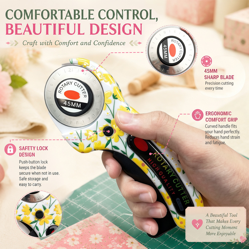 Cutter rotatif 45 mm pour papi - Rotary Cutter For Fabric 45Mm avis et prix