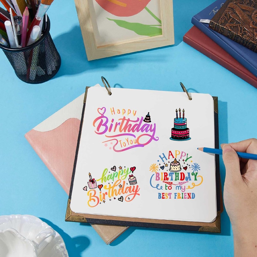 Timbres transparents joyeux an - Clear Silicone Stamps For Card Making avis et prix