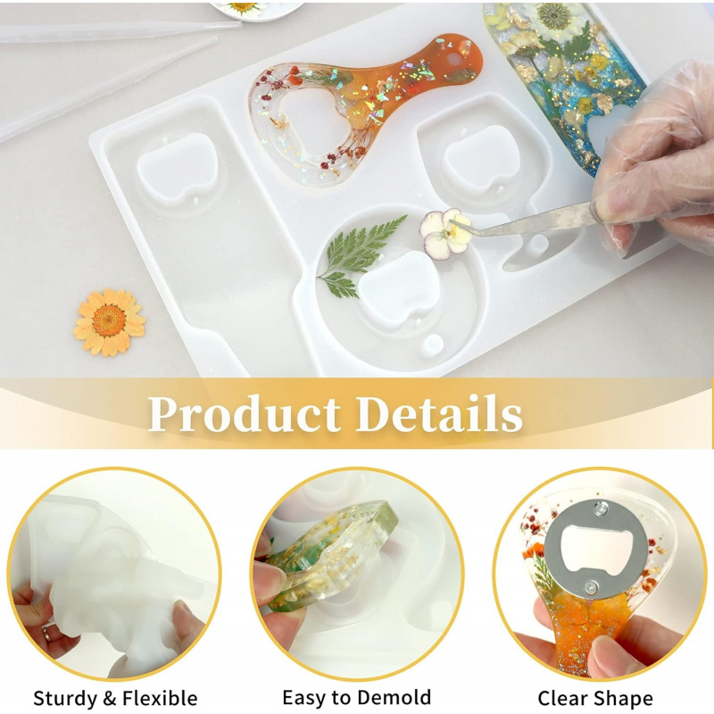 Moule en résine pour ouvre-bou - Silicone Epoxy Resin Molds Set avis et prix