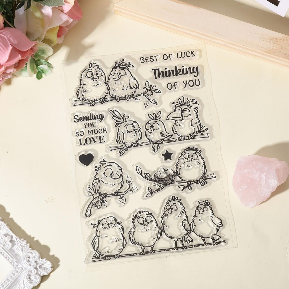 Timbres transparents en Silico - Clear Silicone Stamps For Card Making avis et prix