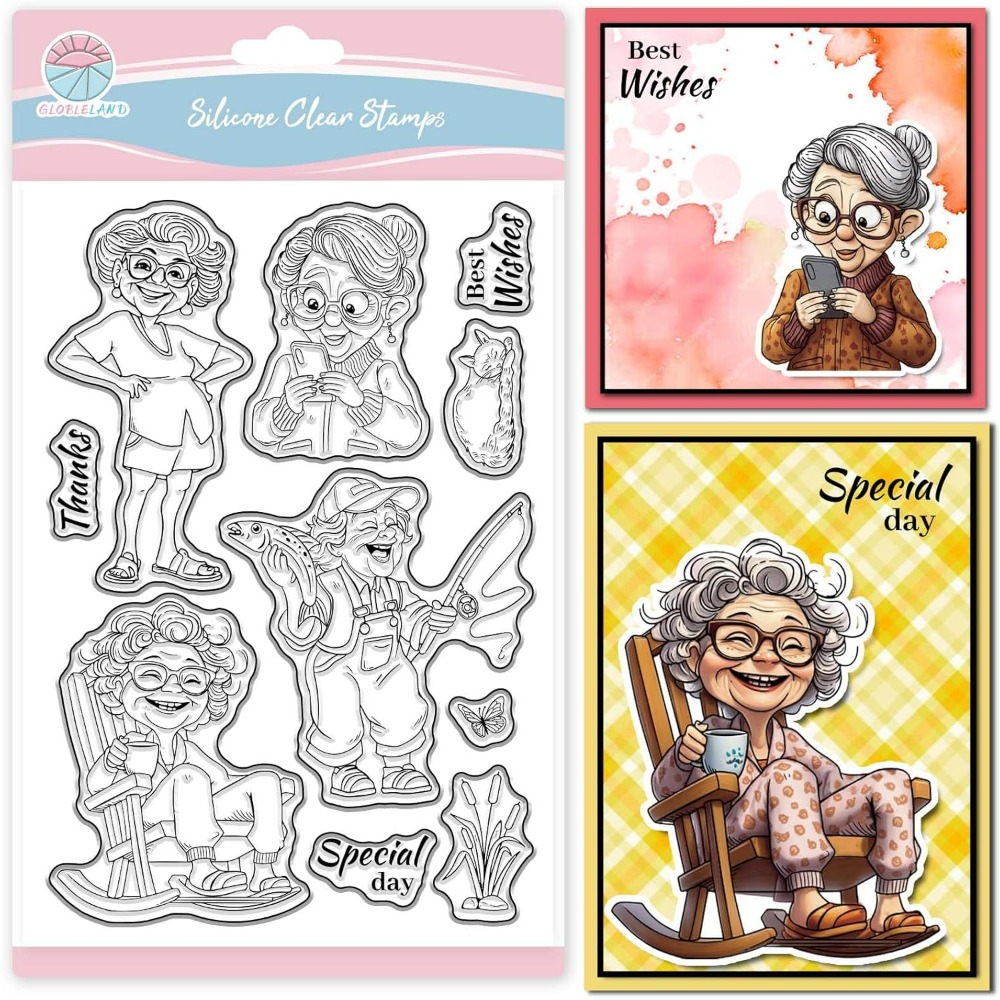 Timbres transparents souriante - Clear Silicone Stamps For Card Making avis et prix