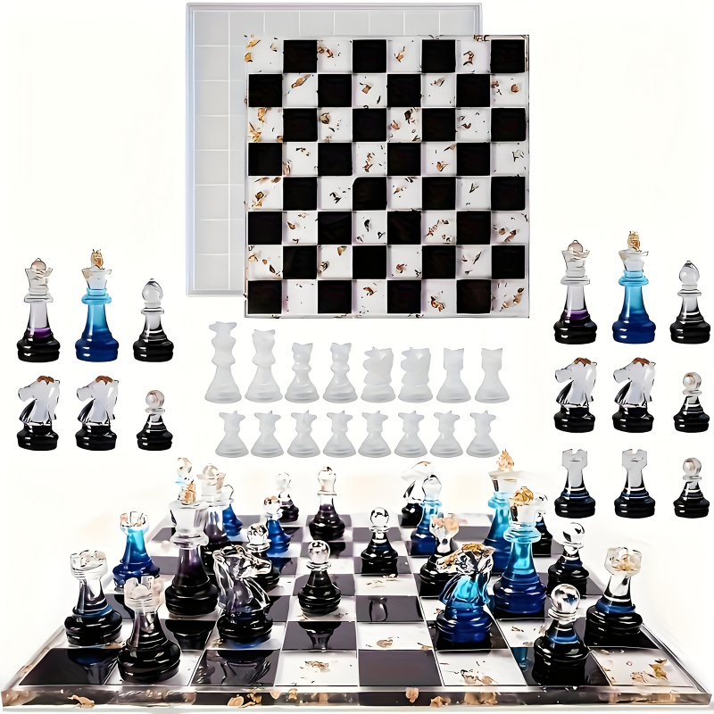 11 échiquier 16 ensemble de mo - Silicone Epoxy Resin Molds Set avis et prix
