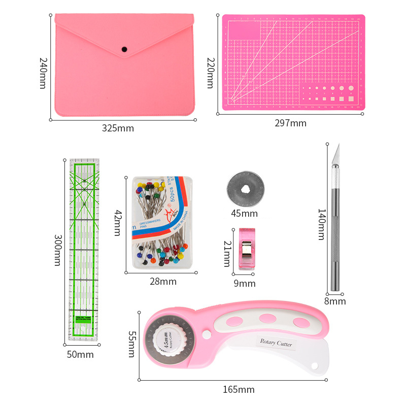 Kit de coupe-bordures rose loi - Rotary Cutter For Fabric 45Mm avis et prix