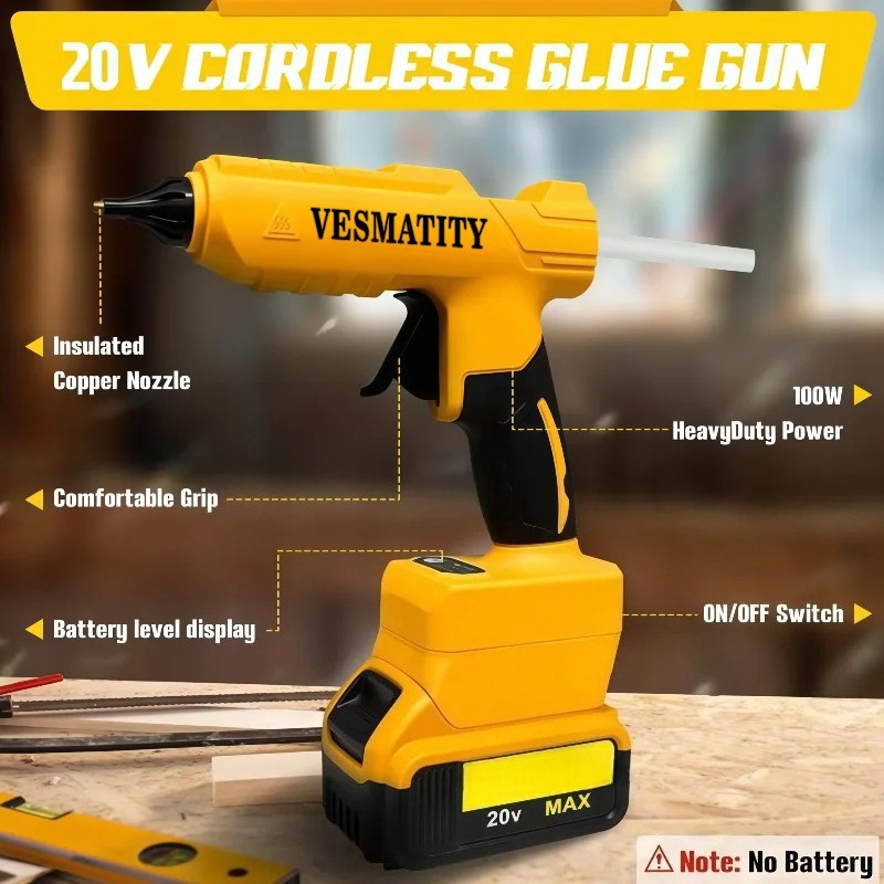 Pistolet à colle chaude électr - Hot Melt Glue Gun Cordless avis et prix